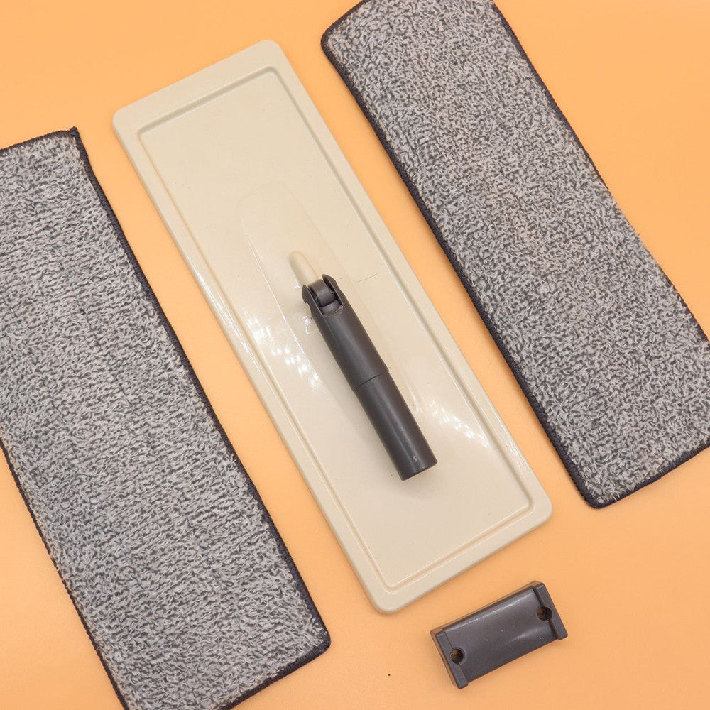 Комплект швабра та відро з самовіджимом Scratch Cleaning Mop, Світло бежева / Набір для збирання / Швабра ледарка