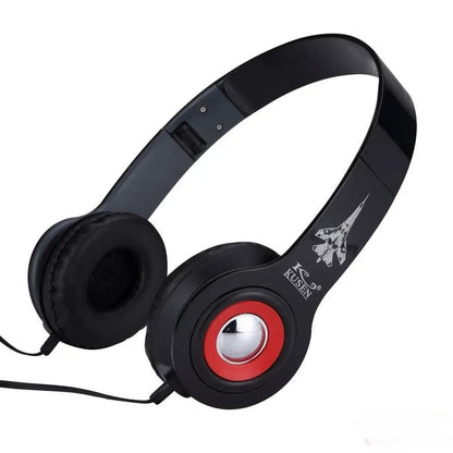 Навушники MDR KS-611 дротяні, Чорні / Накладні навушники для комп'ютера та смартфону