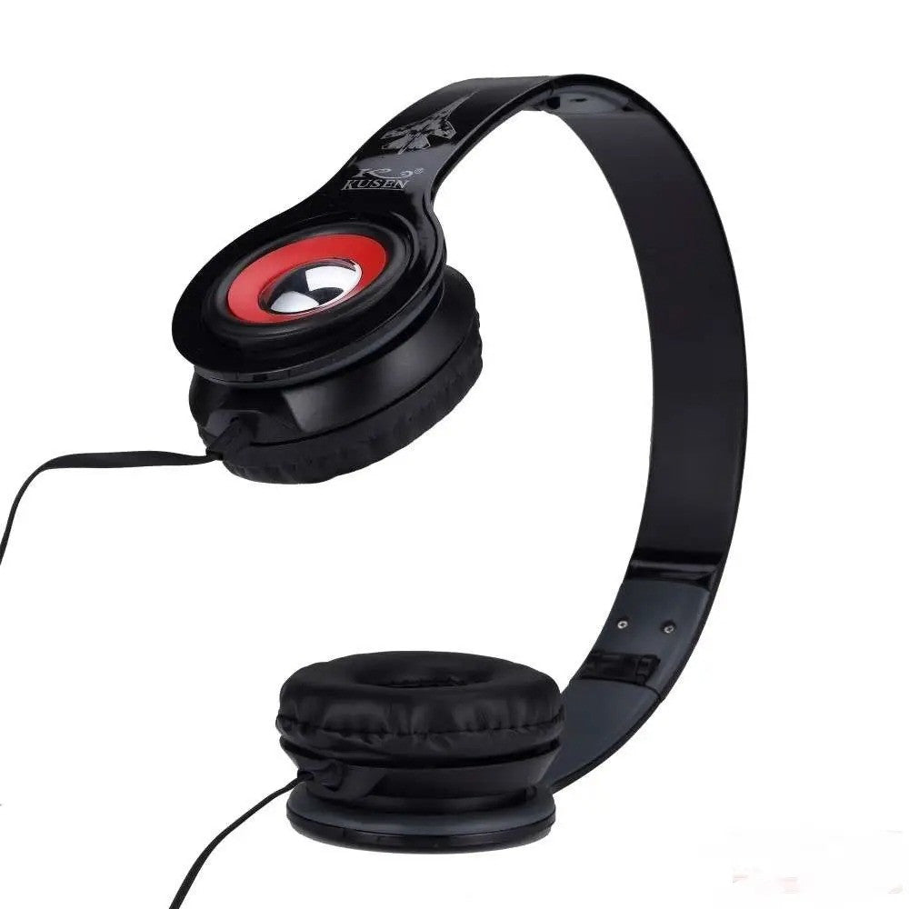 Навушники MDR KS-611 дротяні, Чорні / Накладні навушники для комп'ютера та смартфону