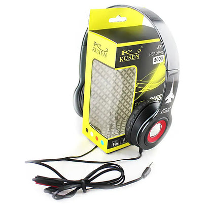 Навушники MDR KS-611 дротяні, Чорні / Накладні навушники для комп'ютера та смартфону