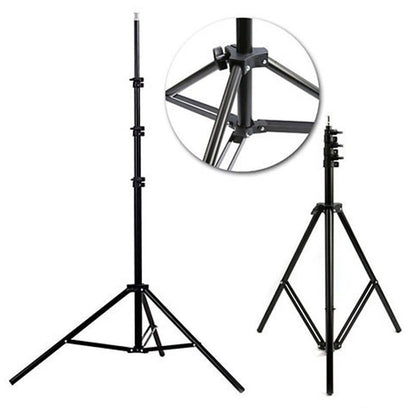 Кільцева лампа 45 см RGB, MJ45 / Різнокольорова світлодіодна LED лампа з 3 тримачами та пультом