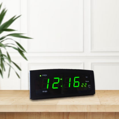 Настільний електронний годинник, з температурою і будильником, CX 818 / Годинник-будильник для дому / Портативний годинник
