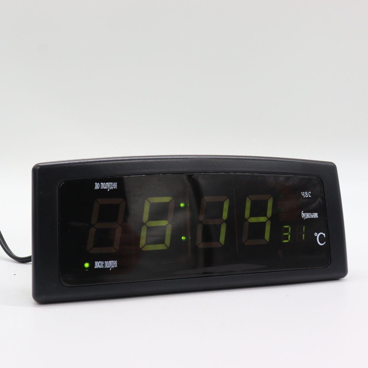 Настільний електронний годинник, з температурою і будильником, CX 818 / Годинник-будильник для дому / Портативний годинник