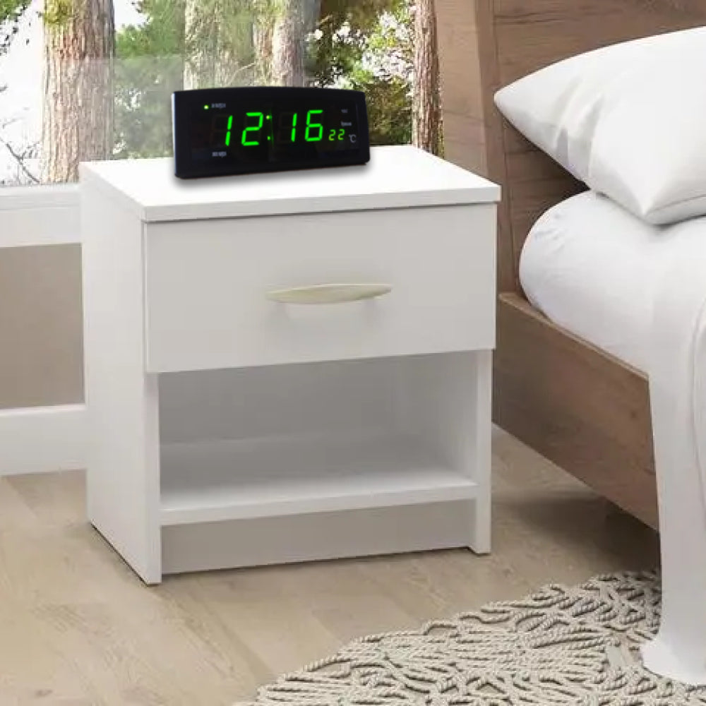 Настільний електронний годинник, з температурою і будильником, CX 818 / Годинник-будильник для дому / Портативний годинник