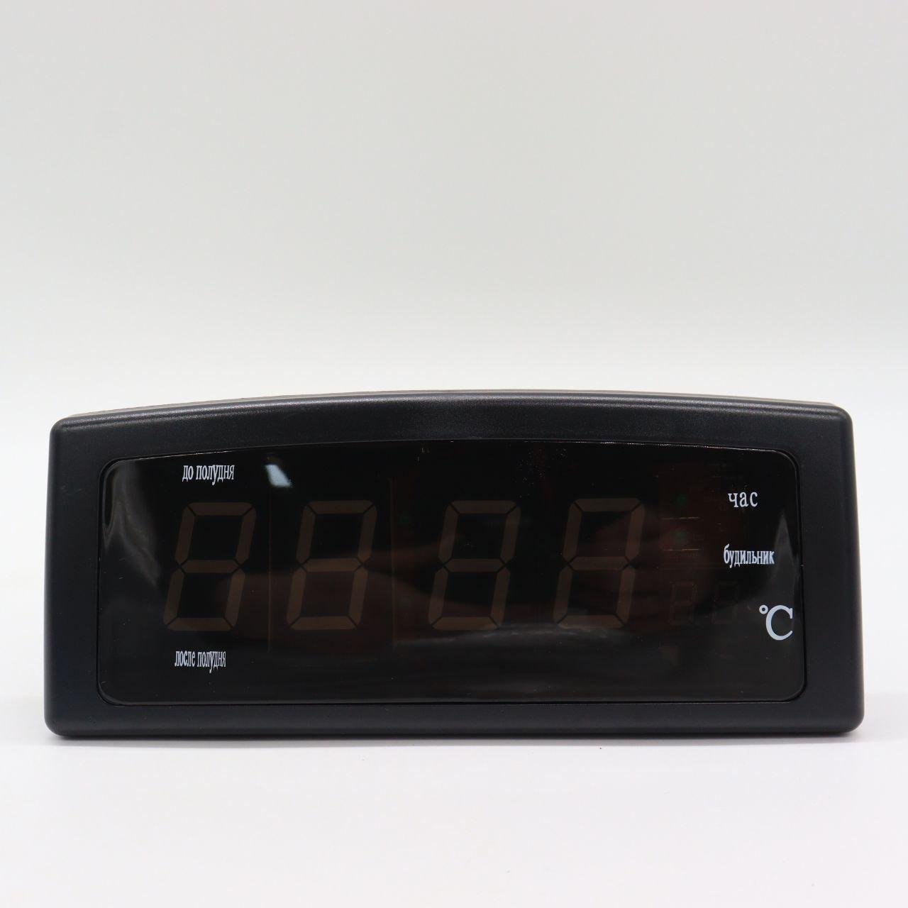 Настільний електронний годинник, з температурою і будильником, CX 818 / Годинник-будильник для дому / Портативний годинник
