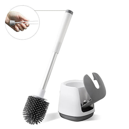 Йоршик для унітазу з автоматичним відкриттям та силіконовою щіткою / Підвісний йоржик щітка з кріпленням