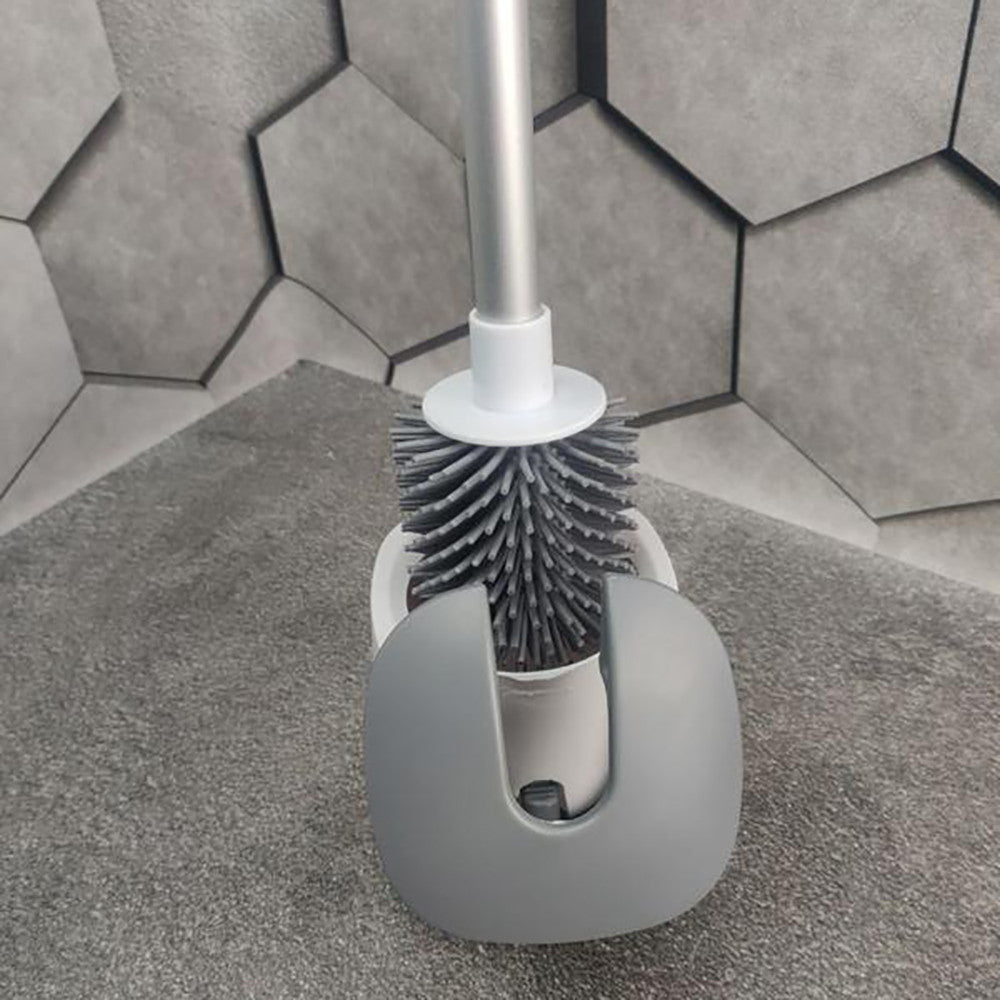 Йоршик для унітазу з автоматичним відкриттям та силіконовою щіткою / Підвісний йоржик щітка з кріпленням