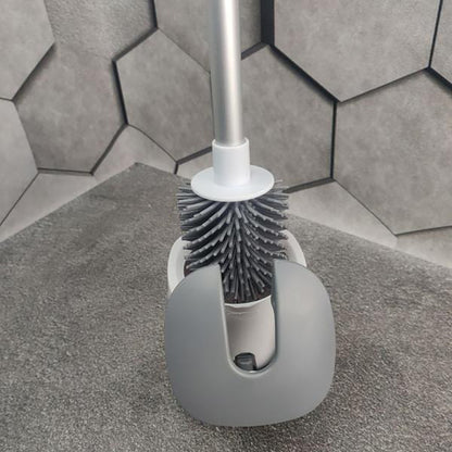 Йоршик для унітазу з автоматичним відкриттям та силіконовою щіткою / Підвісний йоржик щітка з кріпленням