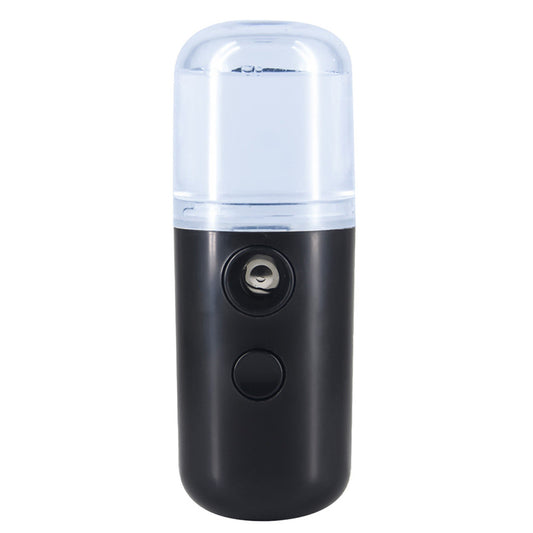 Зволожувач для шкіри обличчя 30 мл ультразвуковий Nano Mist, Чорний / Портативний нано спрей