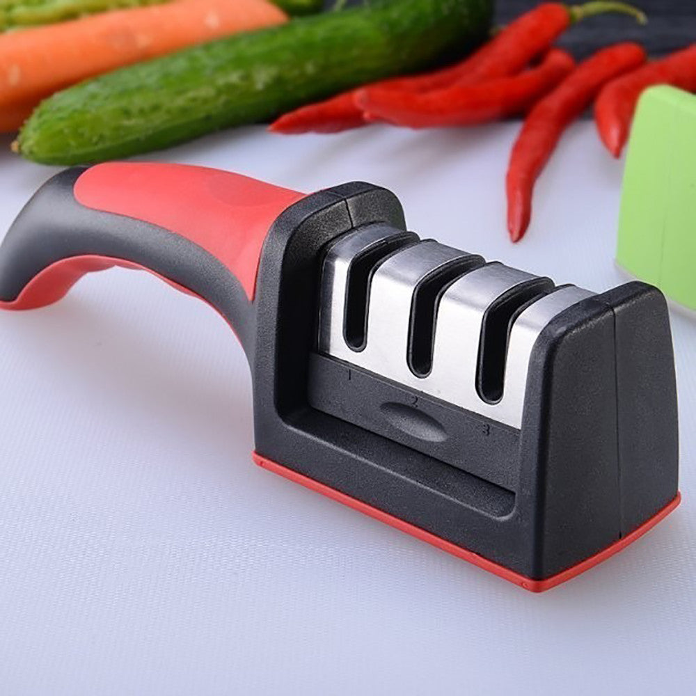 Точилка для ножів ручна, Sharpener RS-168 NJ-523 / Кухонна ножеточка з ручкою / Ручна точилка ножів