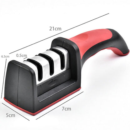 Точилка для ножів ручна, Sharpener RS-168 NJ-523 / Кухонна ножеточка з ручкою / Ручна точилка ножів