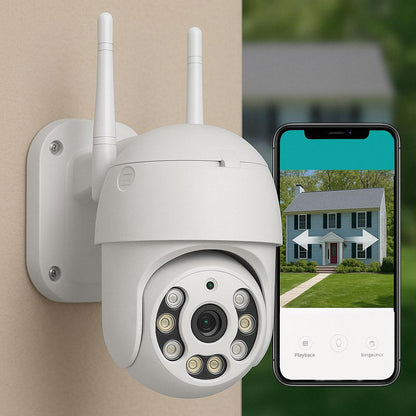 Вулична IP камера відеоспостереження 4Мп, Full HD, A6 / Поворотна wifi камера / Вайфай камера водонепроникна