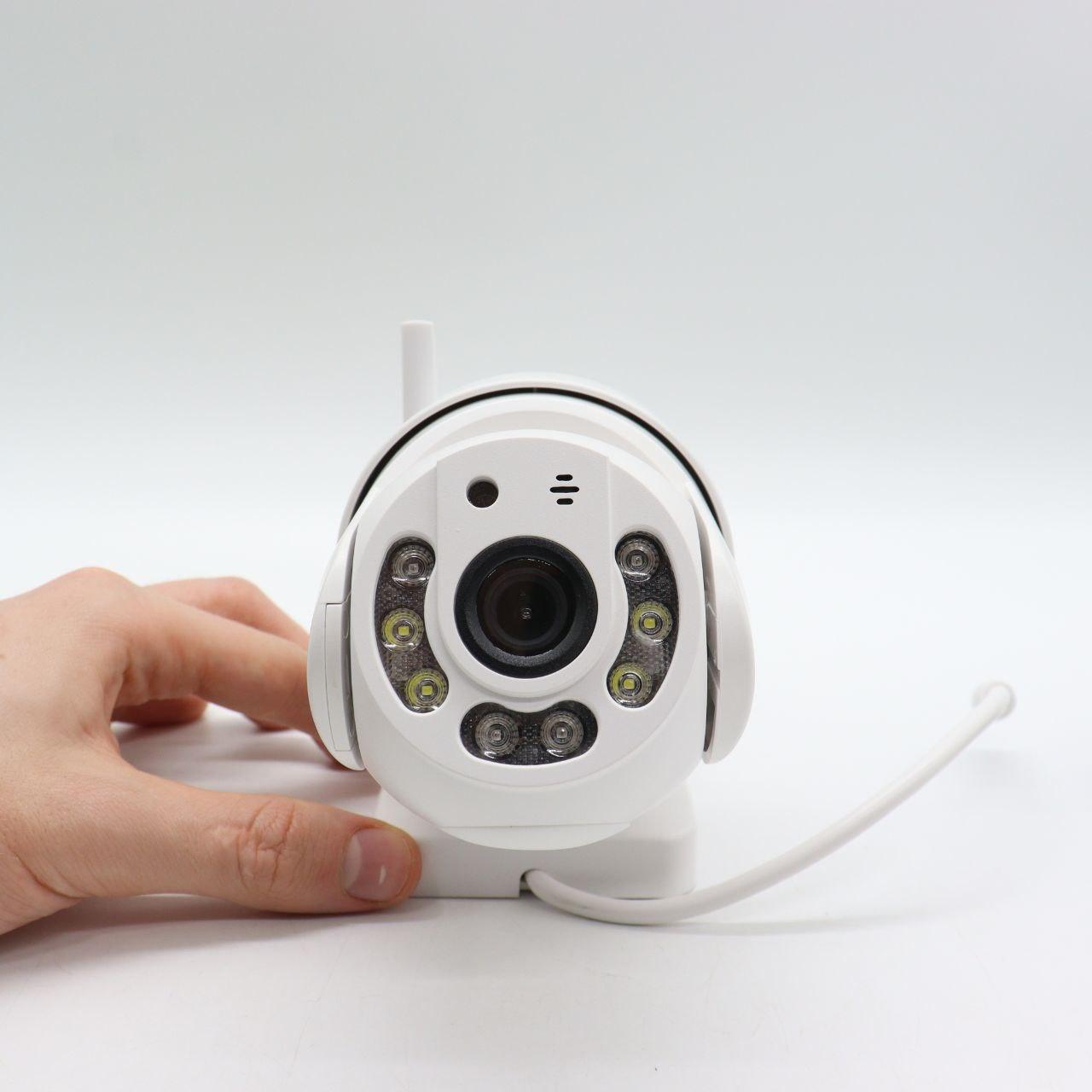 Вулична IP камера відеоспостереження 4Мп, Full HD, A6 / Поворотна wifi камера / Вайфай камера водонепроникна