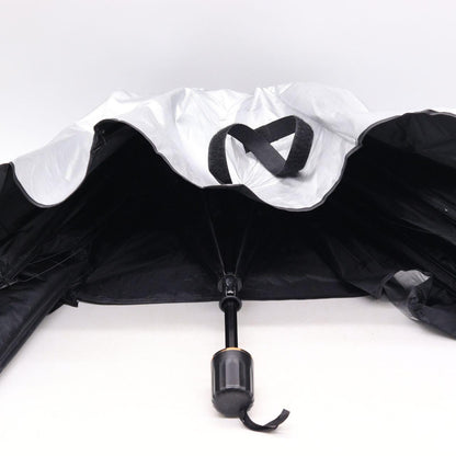 Сонцезахисна парасолька для лобового скла (120х70см) + чохол / Автомобільна парасолька на лобове скло