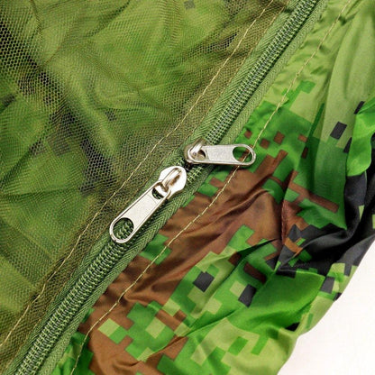 Гамак підвісний з москітною сіткою та тентом, до 200 кг (240×150см), Піксель / Туристичний гамак-намет