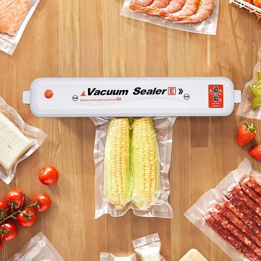 Кухонний вакуумний пакувальник харчових продуктів Vacuum Sealer, Білий / Вакууматор