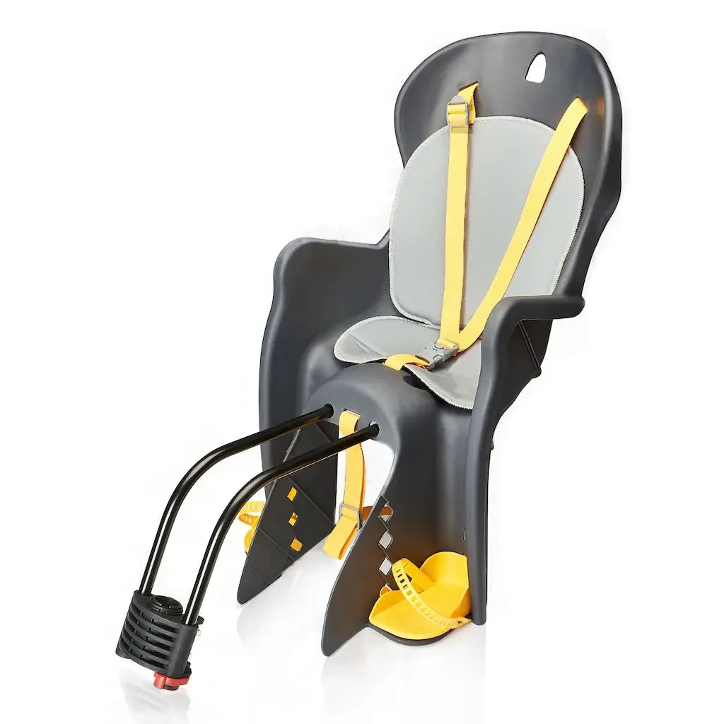 Дитяче крісло на велосипед BG-5, Сіре / Велокрісло дитяче / Велосипедне сидіння