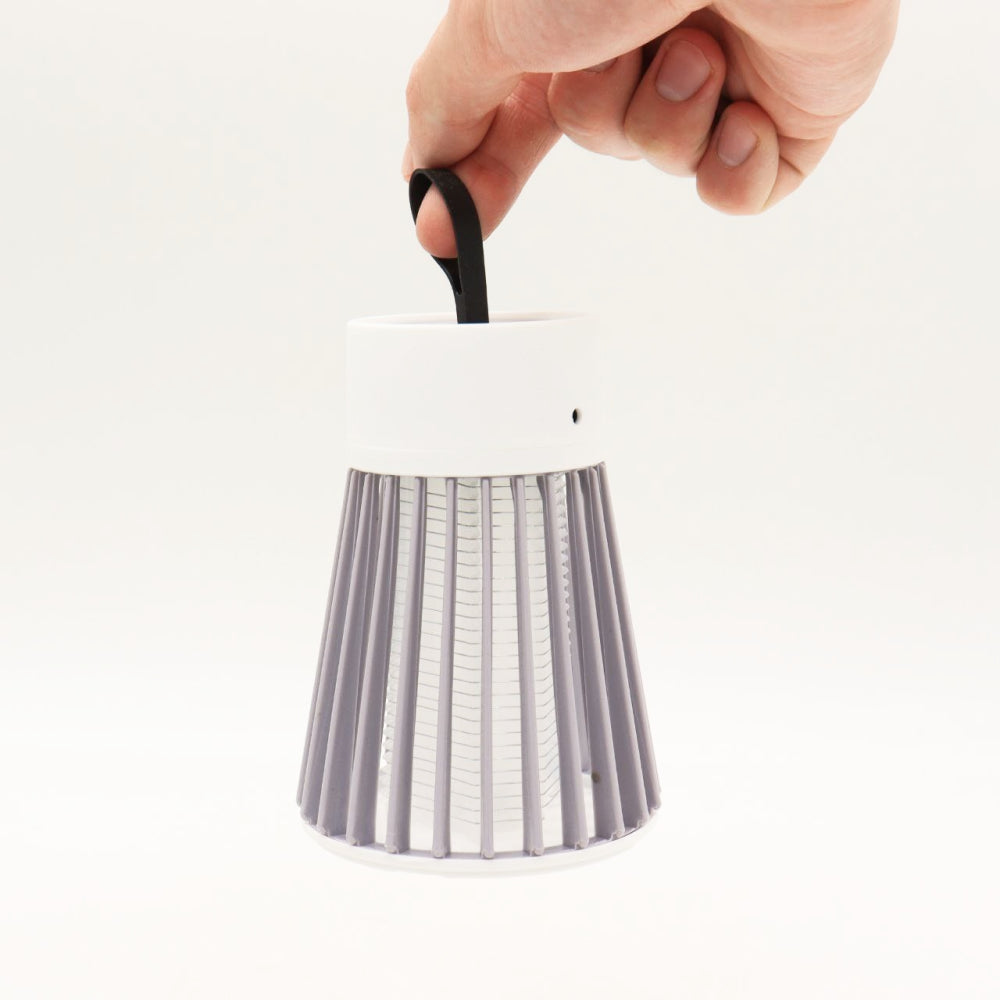 Антимоскітна лампа від комарів, від USB, Electronic shock, Сірий / Відлякувач комах