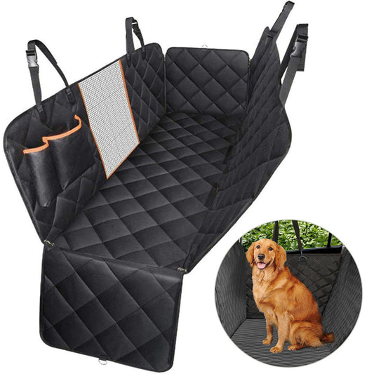 Чохол-гамак автомобільний для перевезення тварин, 120х56 см, Чорний / Накидка на заднє сидіння авто для собак