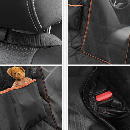 Чохол-гамак автомобільний для перевезення тварин, 120х56 см, Чорний / Накидка на заднє сидіння авто для собак