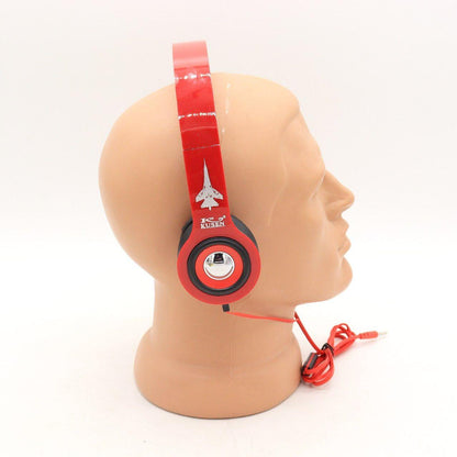 Навушники MDR KS-611 дротяні, Червоні / Накладні навушники для комп'ютера та смартфону