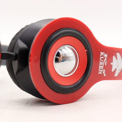 Навушники MDR KS-611 дротяні, Червоні / Накладні навушники для комп'ютера та смартфону