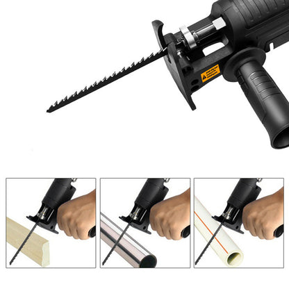 Насадка на дриль лобзик зі швидкознімним механізмом та 3 полотнами / Сабельна пилка з полотнами