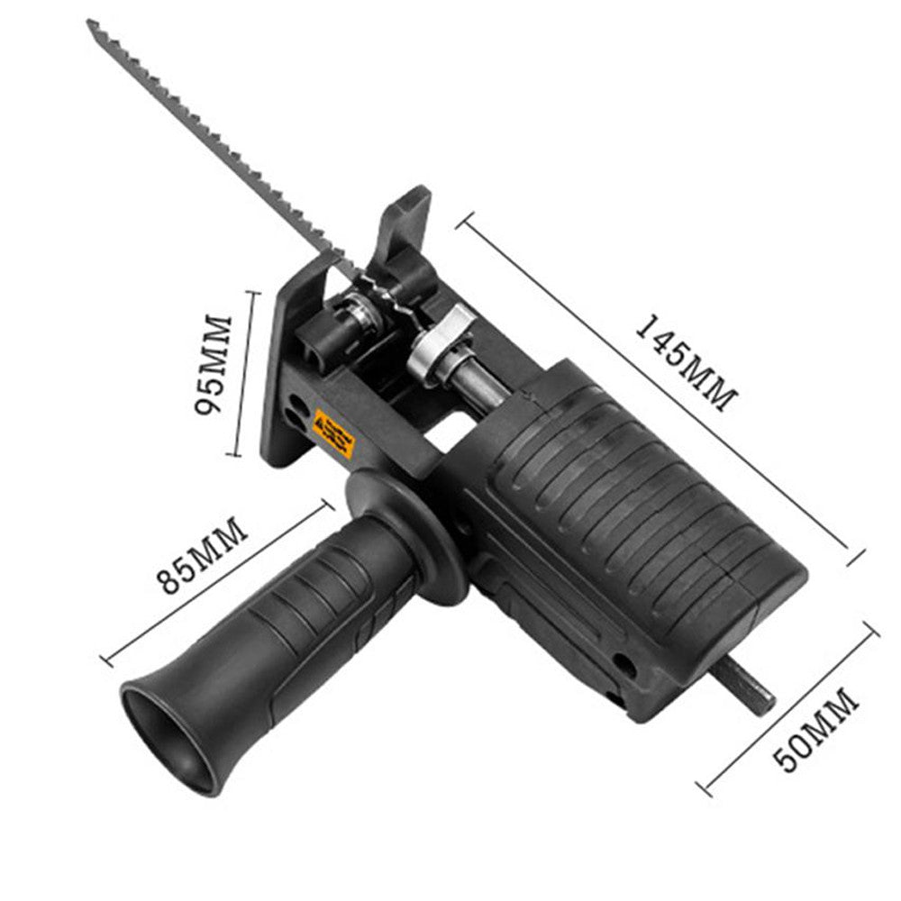 Насадка на дриль лобзик зі швидкознімним механізмом та 3 полотнами / Сабельна пилка з полотнами