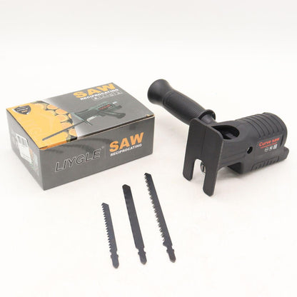 Насадка на дриль лобзик зі швидкознімним механізмом та 3 полотнами / Сабельна пилка з полотнами