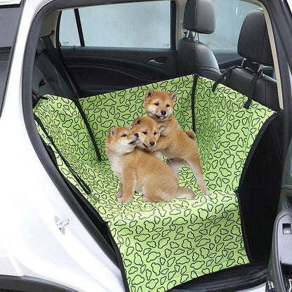Чохол-гамак автомобільний для перевезення тварин, 120х56 см, Салатовий / Накидка на заднє сидіння авто для собак