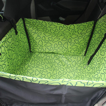 Чохол-гамак автомобільний для перевезення тварин, 120х56 см, Салатовий / Накидка на заднє сидіння авто для собак