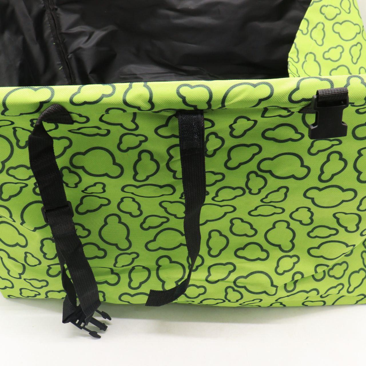 Чохол-гамак автомобільний для перевезення тварин, 120х56 см, Салатовий / Накидка на заднє сидіння авто для собак