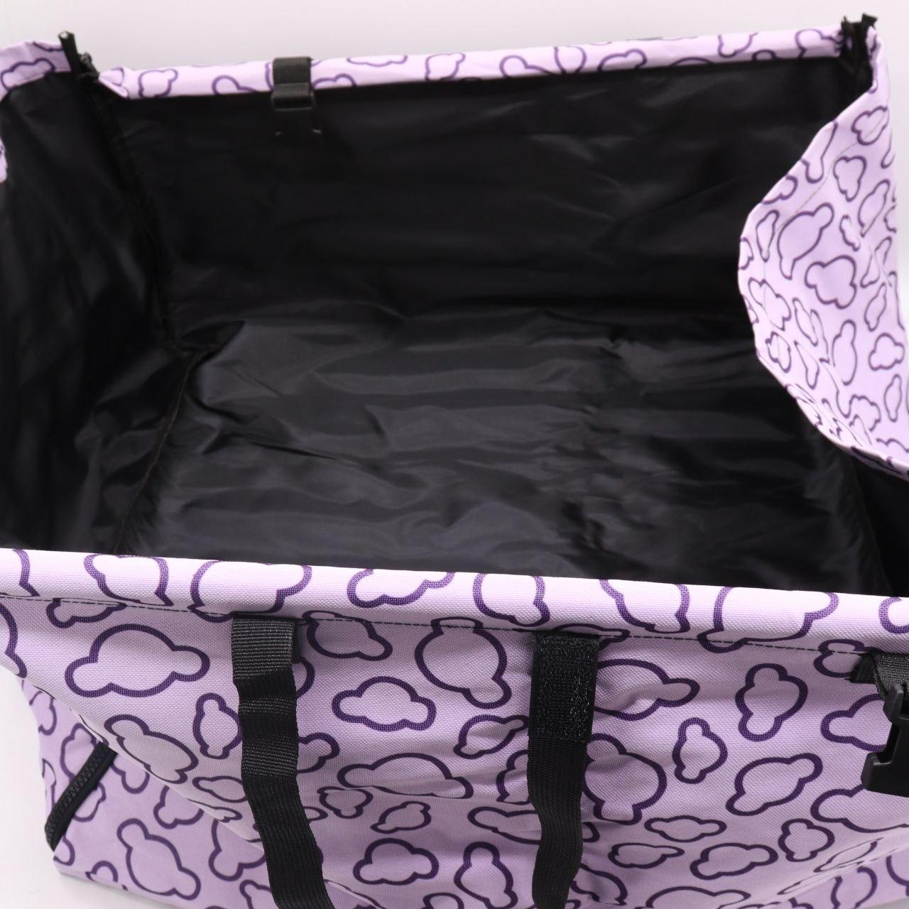 Чохол-гамак автомобільний для перевезення тварин, 120х56см, Фіолетовий / Накидка на заднє сидіння авто для собак