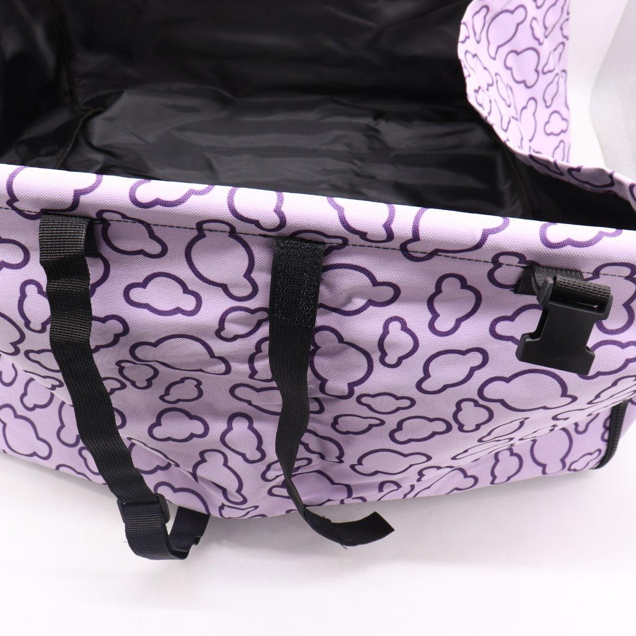 Чохол-гамак автомобільний для перевезення тварин, 120х56см, Фіолетовий / Накидка на заднє сидіння авто для собак