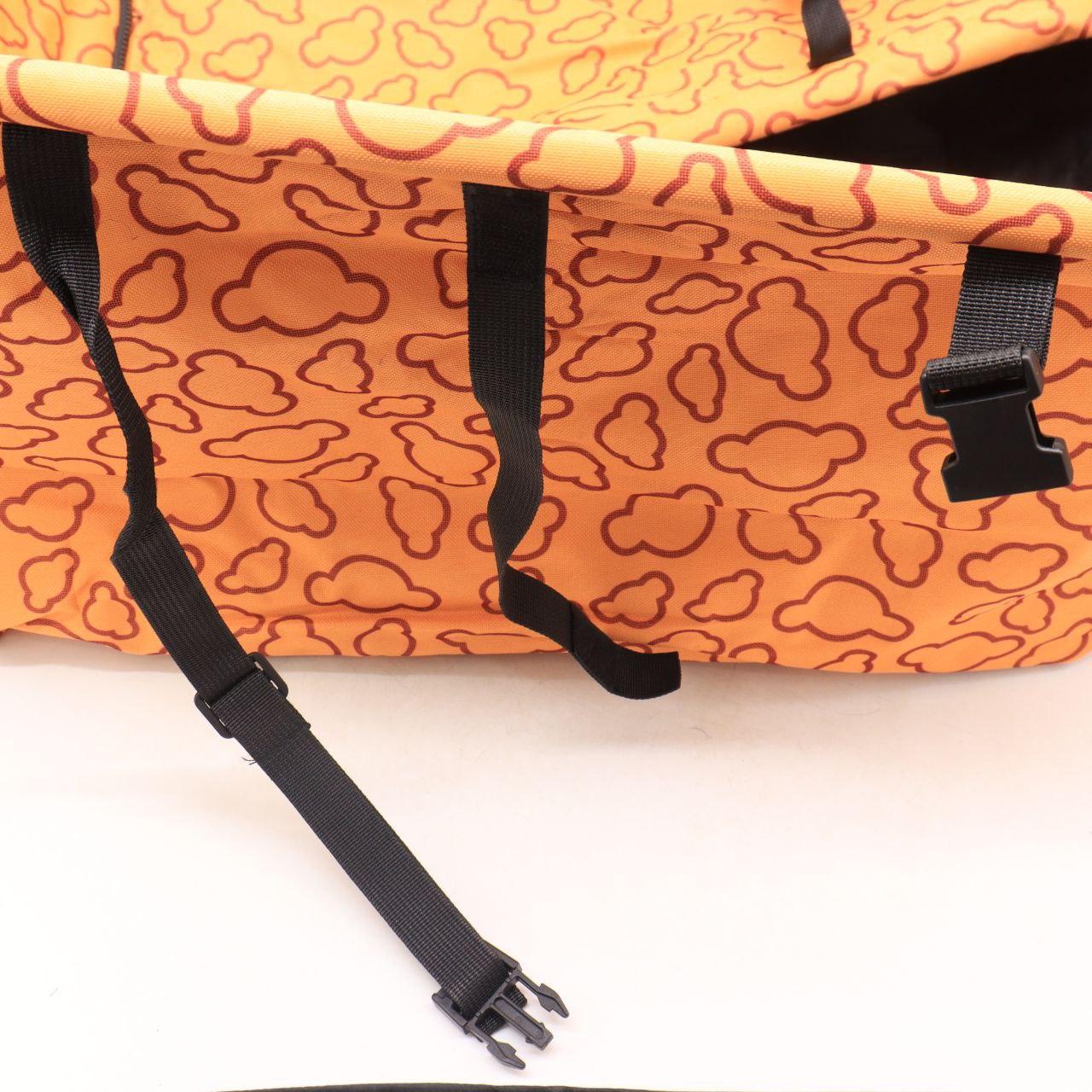 Чохол-гамак автомобільний для перевезення тварин, 120х56см, Помаранчевий / Накидка на заднє сидіння авто для собак