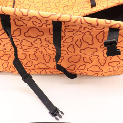 Чохол-гамак автомобільний для перевезення тварин, 120х56см, Помаранчевий / Накидка на заднє сидіння авто для собак