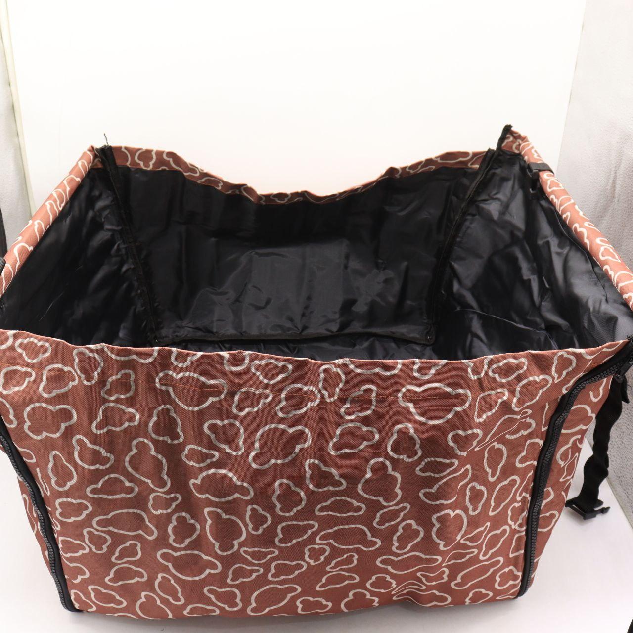 Чохол-гамак автомобільний для перевезення тварин, 120х56см, Коричневий / Накидка на заднє сидіння авто для собак