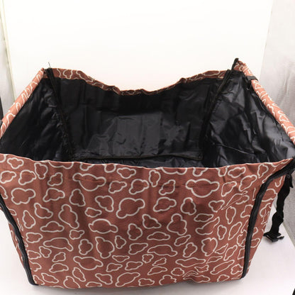 Чохол-гамак автомобільний для перевезення тварин, 120х56см, Коричневий / Накидка на заднє сидіння авто для собак