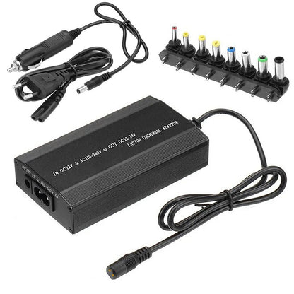 Зарядний пристрій для ноутбука MY-150W, 8 роз'ємів / Зарядка для ноутбука від прикурювача в авто
