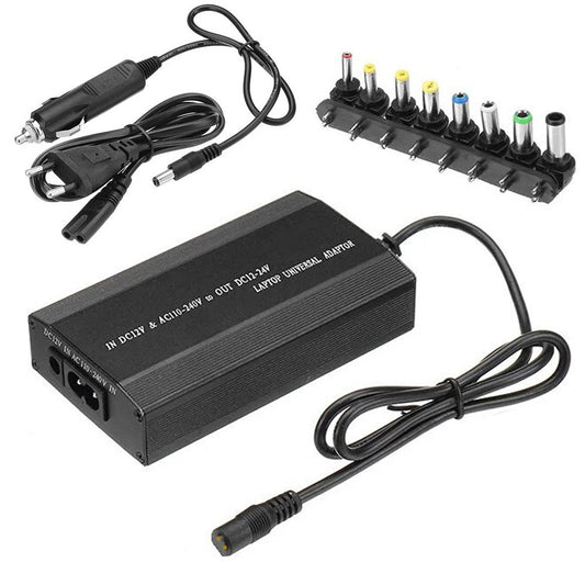 Зарядний пристрій для ноутбука MY-150W, 8 роз'ємів / Зарядка для ноутбука від прикурювача в авто