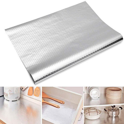 Самоклейна алюмінієва фольга 3м х 60см, Ромб / Водонепроникна плівка для кухонних поверхонь