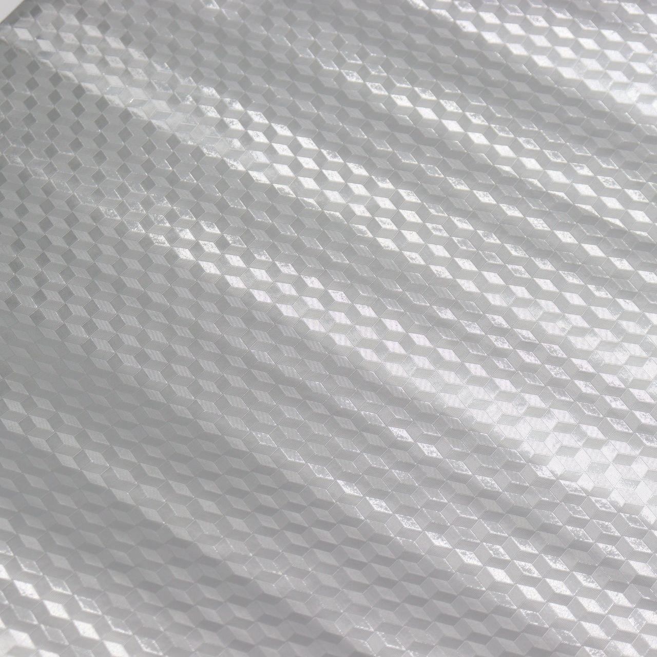 Самоклейна алюмінієва фольга 3м х 60см, Ромб / Водонепроникна плівка для кухонних поверхонь
