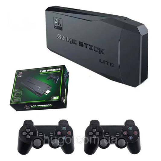Ігрова приставка + 2 джойстика (HDMI, 4К, 32Gb) DATA FROGGY 3 Lite / Бездротова ігрова ретро консоль