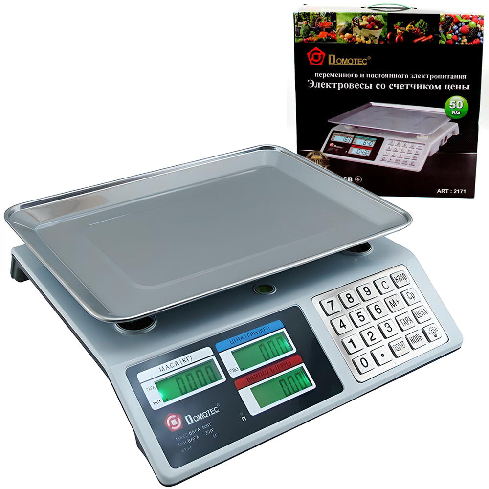 Електронні торгові ваги до 50 кг MS-982S / Настільні електроваги для торгівлі