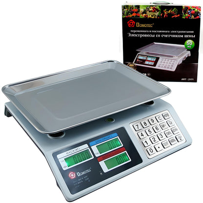 Електронні торгові ваги до 50 кг MS-982S / Настільні електроваги для торгівлі