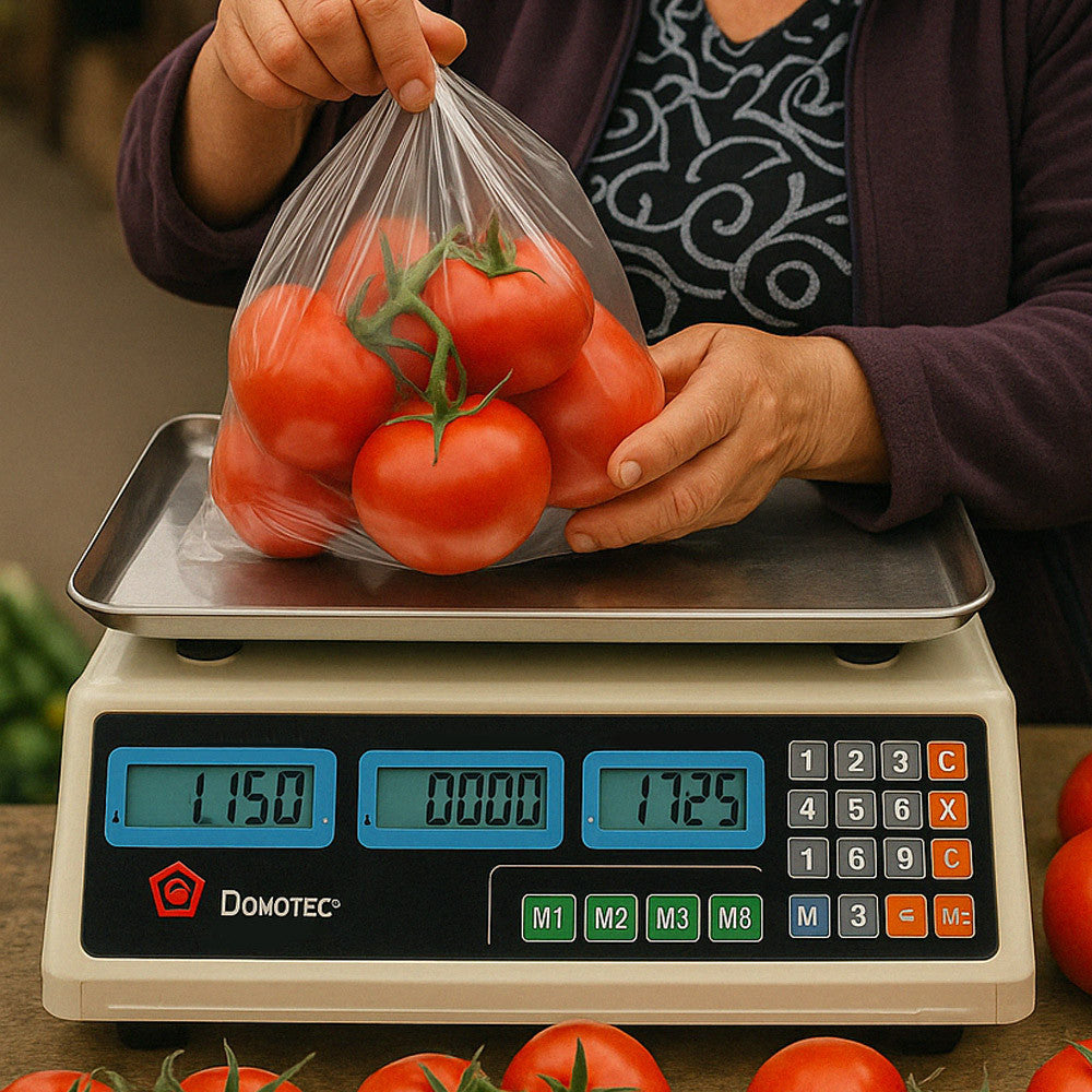 Ваги торговельні електронні до 50кг MS 228 / Акумуляторні ваги для торгівлі / Настільні ваги