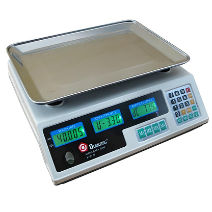 Ваги торговельні електронні до 50кг MS 228 / Акумуляторні ваги для торгівлі / Настільні ваги