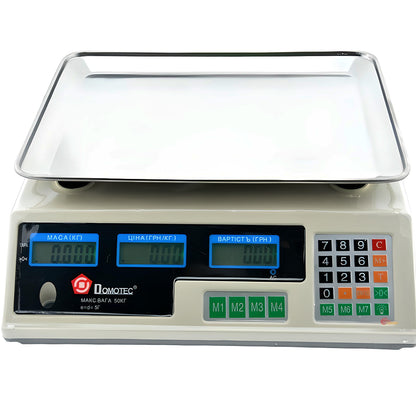 Ваги торговельні електронні до 50кг MS 228 / Акумуляторні ваги для торгівлі / Настільні ваги