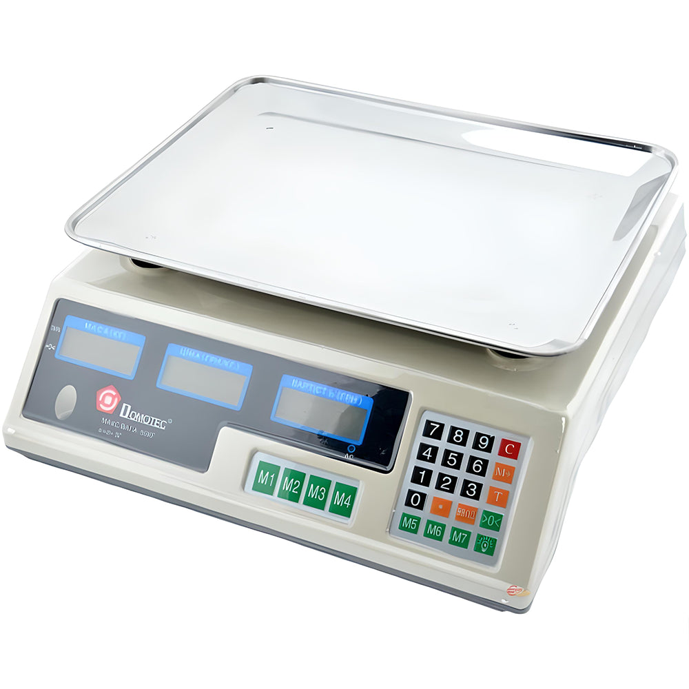 Ваги торговельні електронні до 50кг MS 228 / Акумуляторні ваги для торгівлі / Настільні ваги
