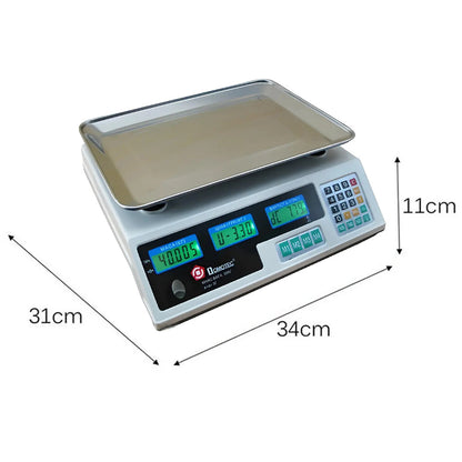 Ваги торговельні електронні до 50кг MS 228 / Акумуляторні ваги для торгівлі / Настільні ваги
